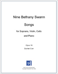 Nine Bethany Swann Songs for High Voice and Piano Trio Vocal Solo & Collections sheet music cover Thumbnail